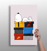 Snoopy Aluminum Print.